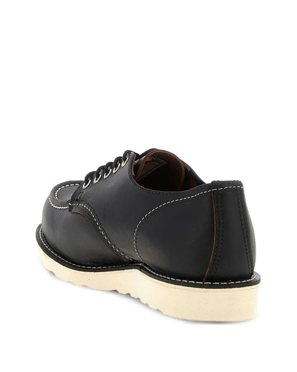 Red Wing Black Moc Oxford Shoes for men