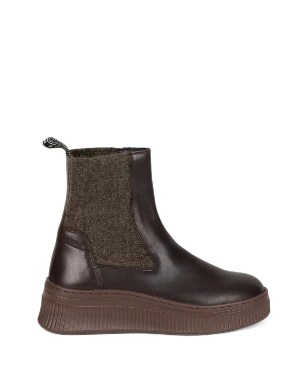 Voile Blanche Brown Flaurence Panelled Boots