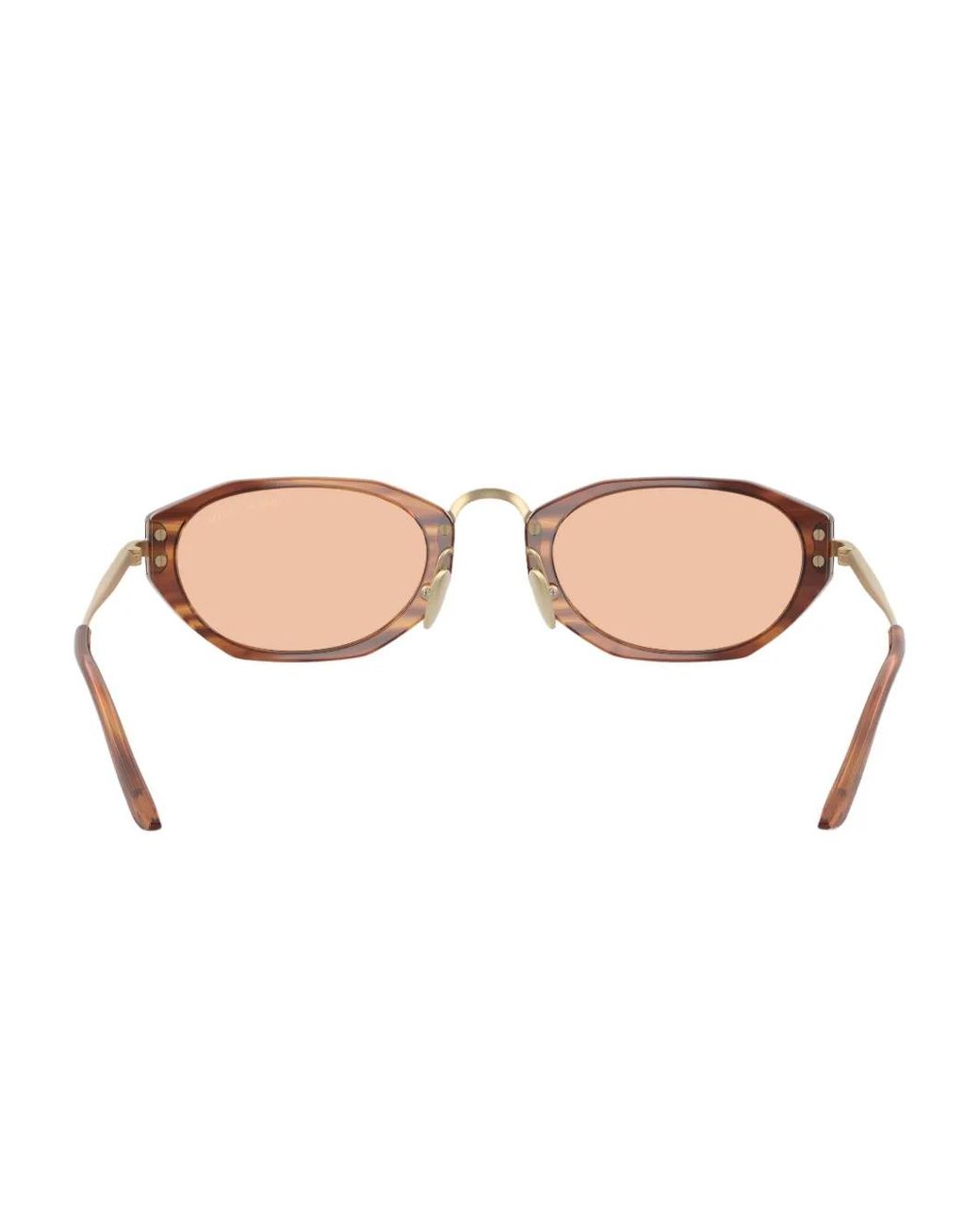 Giorgio Armani Pink Oval-Frame Tinted Sunglasses for men