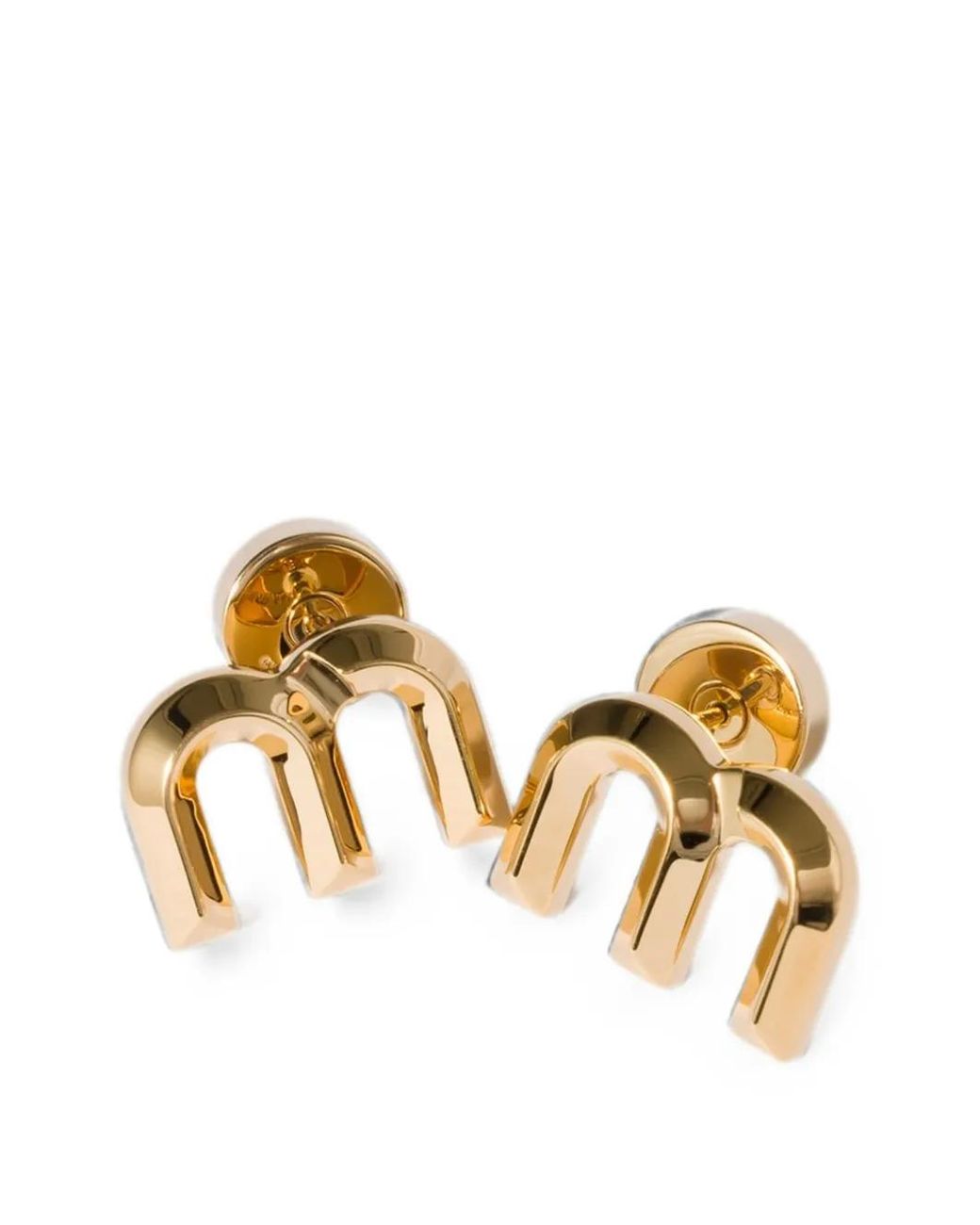 Miu Miu Metallic Boucles D'Oreilles Pendantes