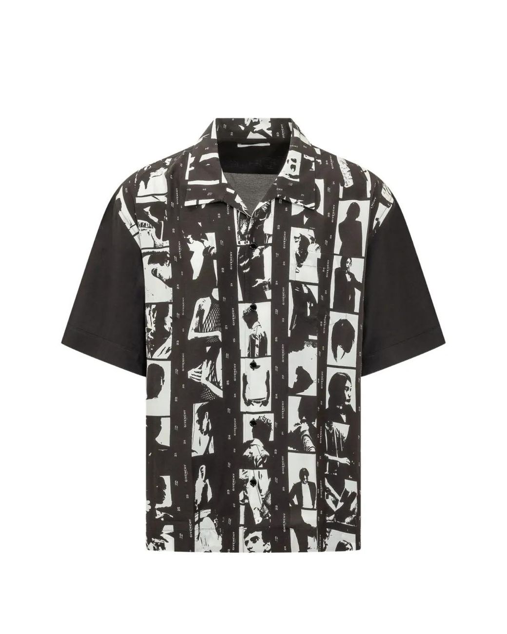 Givenchy Black Shirt With Photographic Negative Print for men