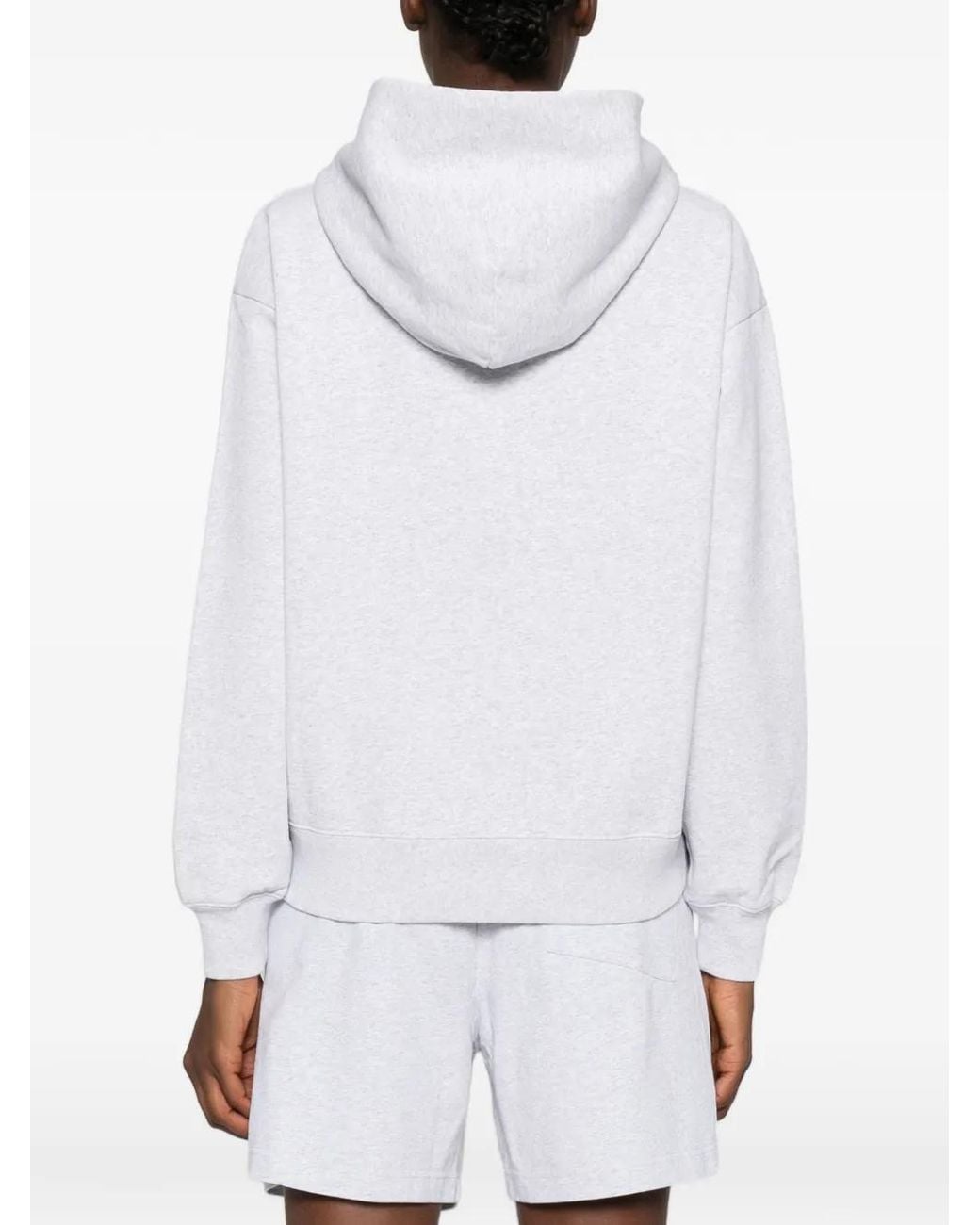 Sporty & Rich White California Emblem Zip-Up Hoodie