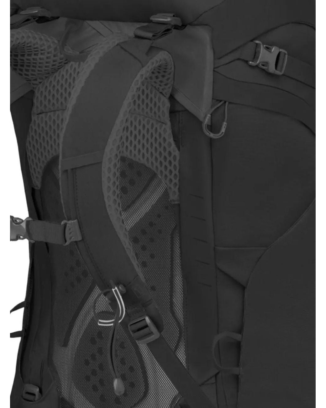 Osprey Black Kestrel 48 Zippered Backpack