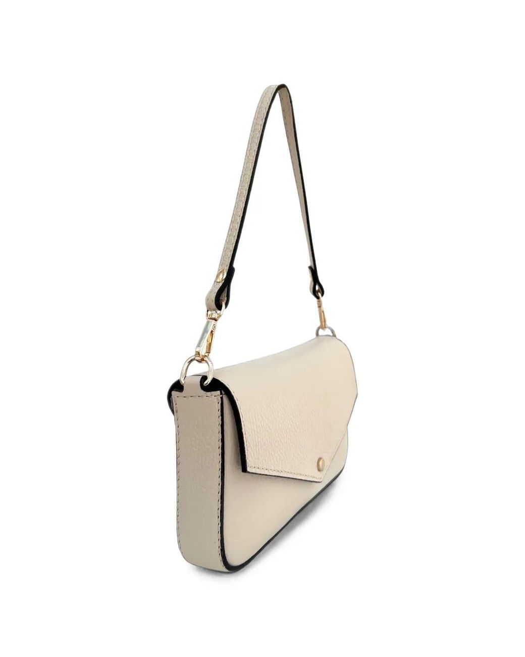 Apatchy London Metallic Munro Pebbled Leather Clutch Bag