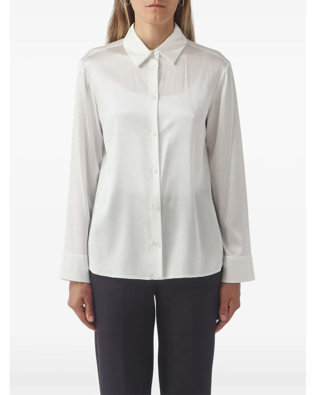 Max Mara White Chemise Boutonnée Navetta