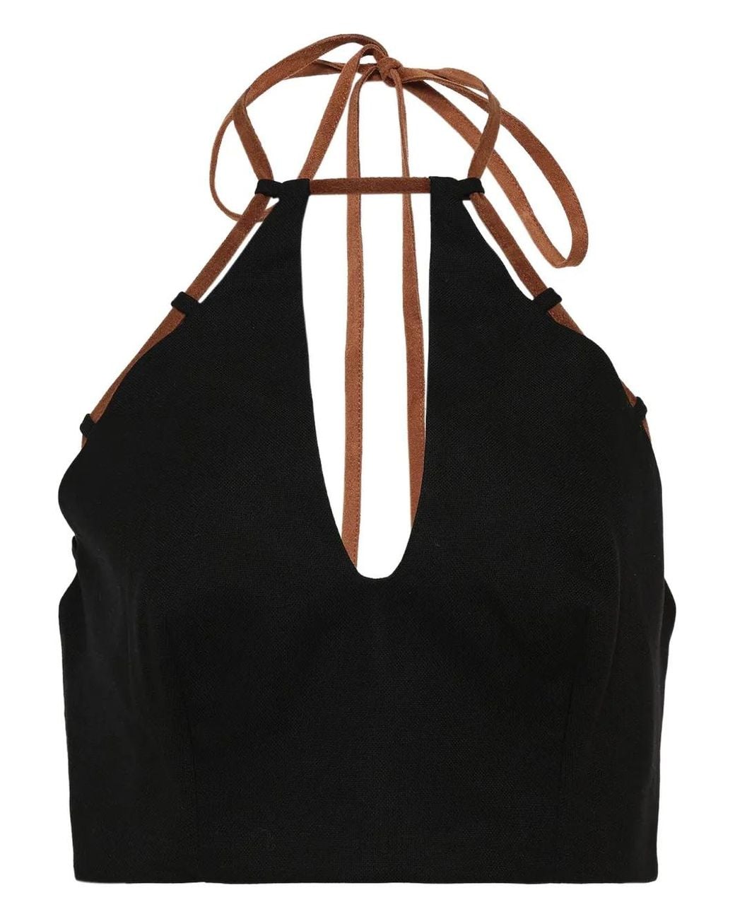 Alexia Black Top Mit Neckholder