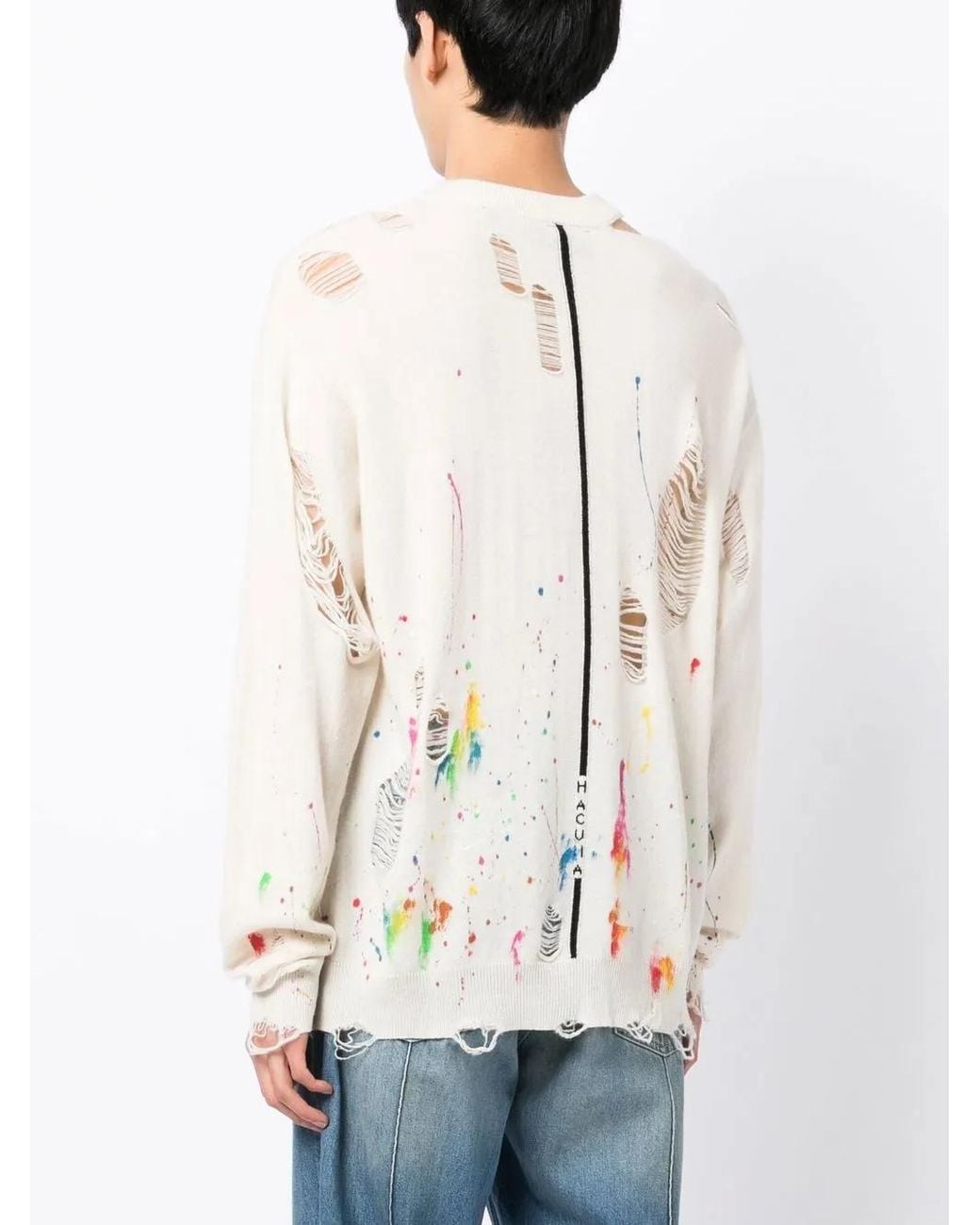 Haculla Sweater Met Logoprint in het White voor heren