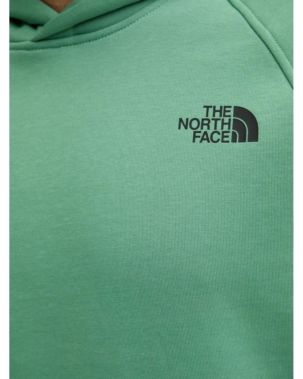 The North Face Green Logo-Print Raglan-Sleeve Hoodie for men