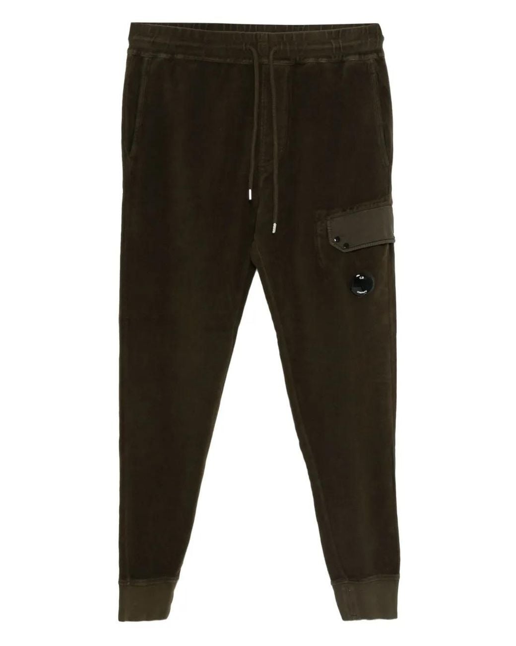 C P Company Black Drawstring Trousers for men