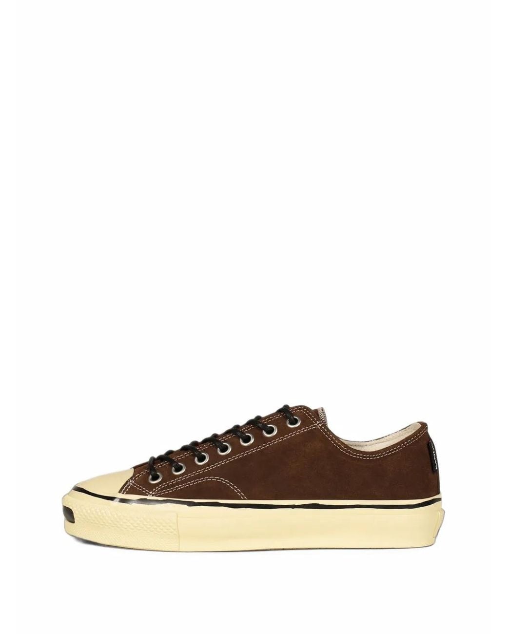 KAMIYA Brown Joey Vulcanised Suede Sneakers for men