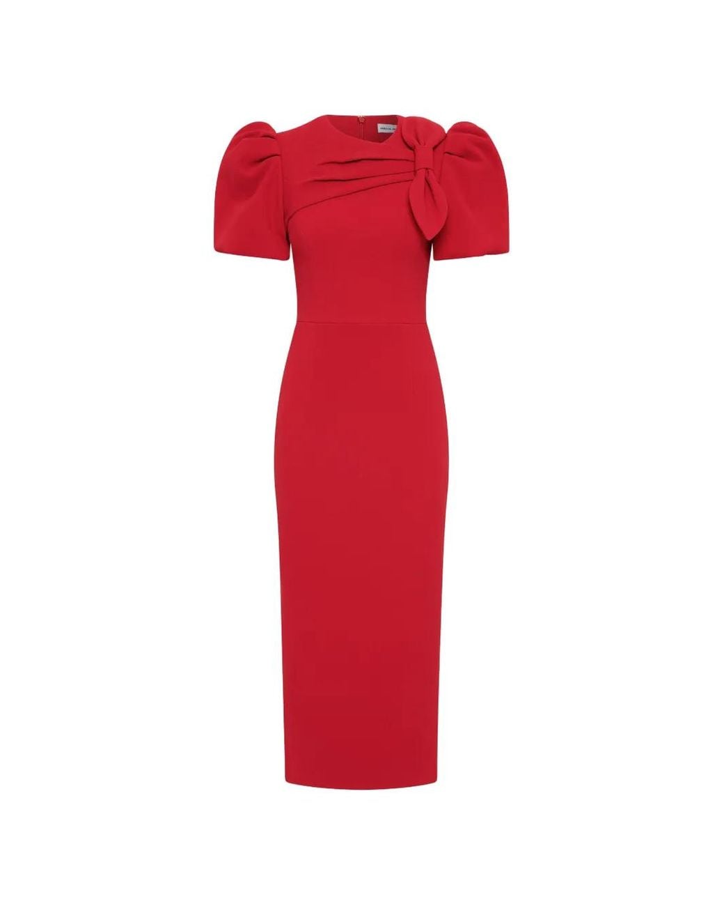 Rebecca Vallance Red Violetta Midi Dress