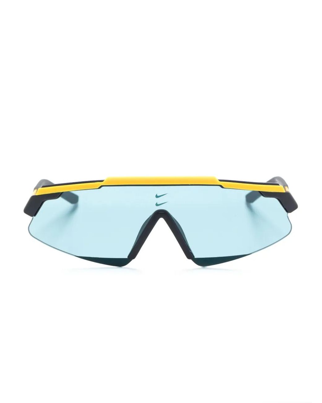 Nike Blue Marquee Rectangle-Frame Sunglasses