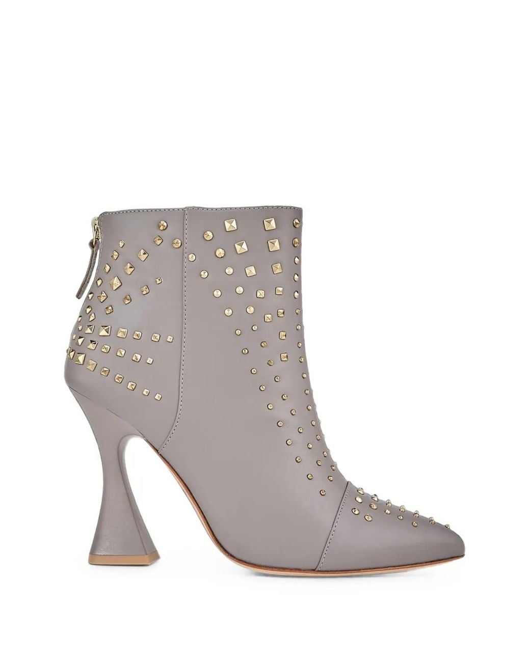 Kat Maconie Gray Samara Stud-Embellished Ankle Boots