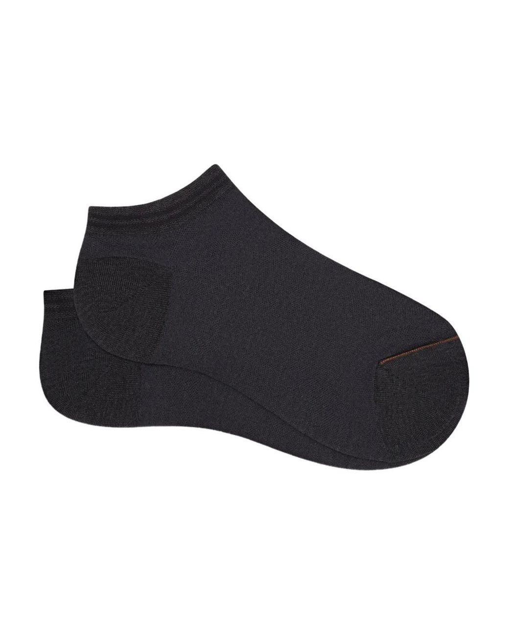 Zegna Black Ankle-Length Socks for men
