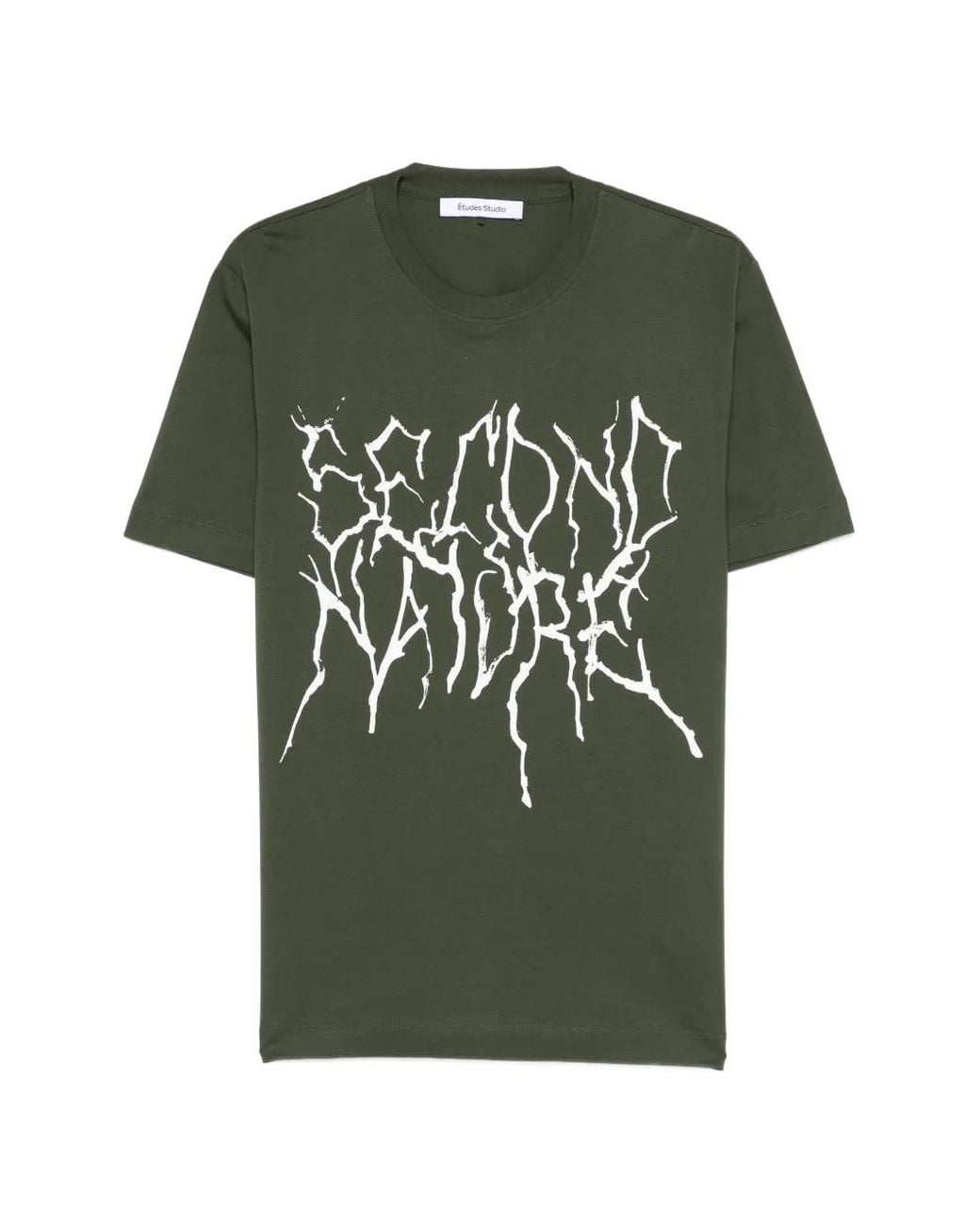 Etudes Studio Green Printed T-Shirt