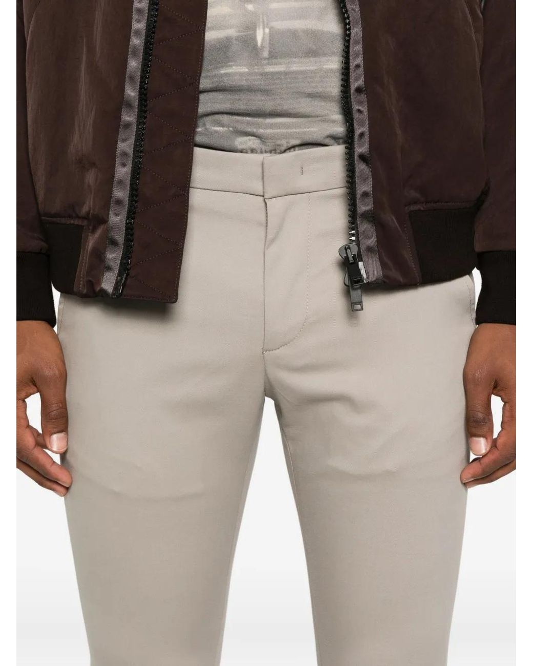 Dondup Gray Side-Pocket Trousers for men