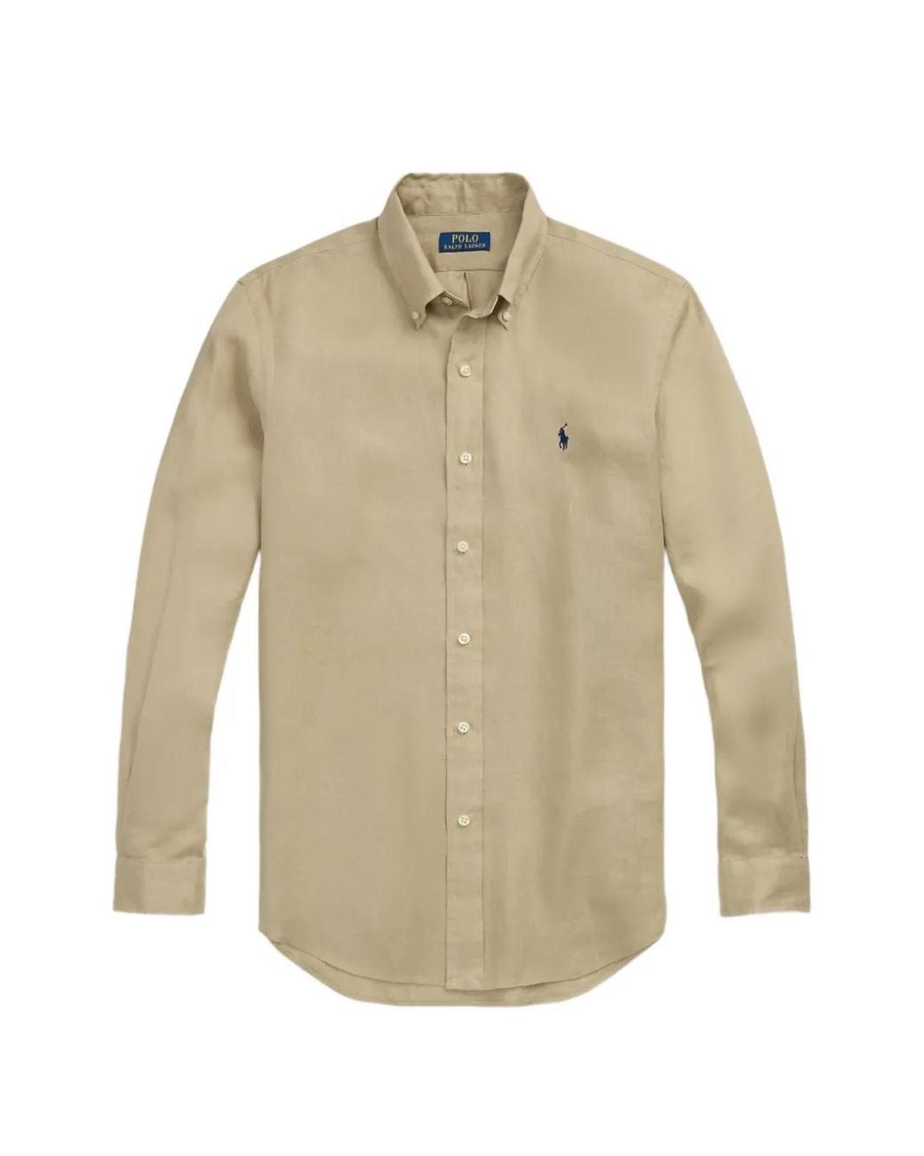 Polo Ralph Lauren White Polo Pony Linen Shirt for men