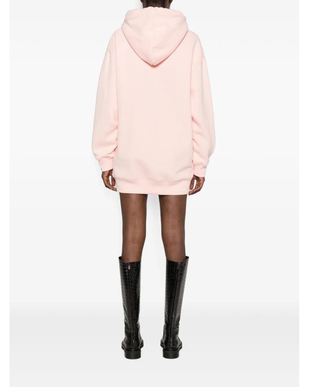 Superdry Pink Logo-Embroidered Mini Dress