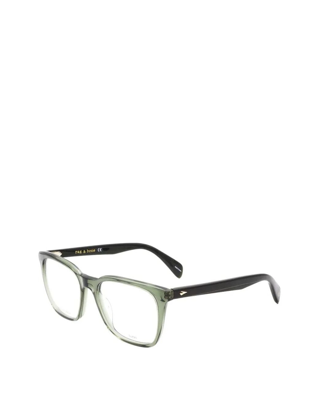 Rag & Bone Green Square-Frame Glasses for men