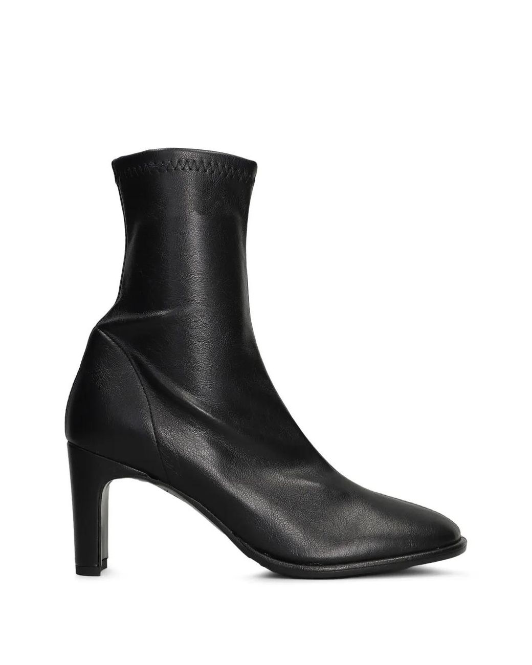 BIANCADI Black Central-Seam Ankle Boots