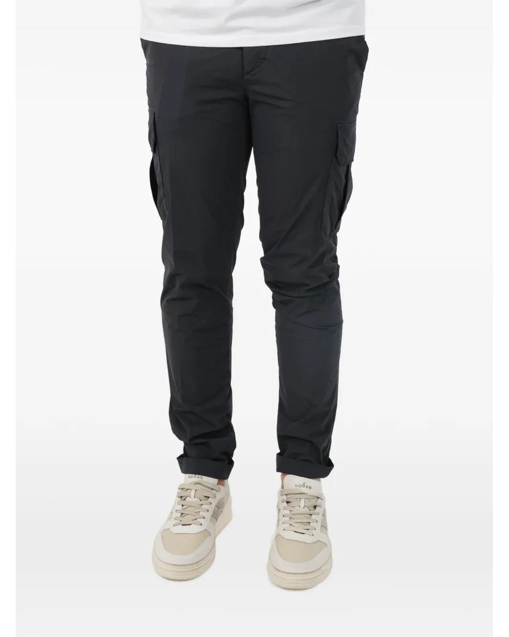 Rrd Blue Tonal Stitching Cargo Trousers for men