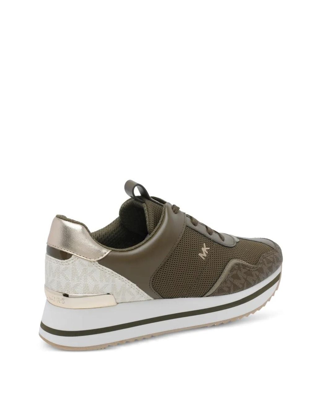 MICHAEL Michael Kors Green Baskets Raina À Logo Imprimé