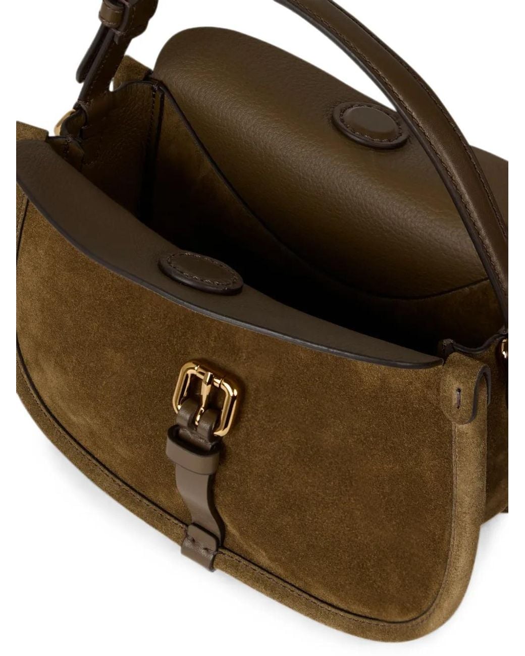 Etro Brown Small Suede Pony Bag