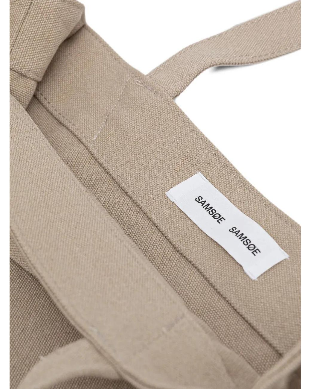 Bolso Shopper Salucca Samsøe & Samsøe de color Natural
