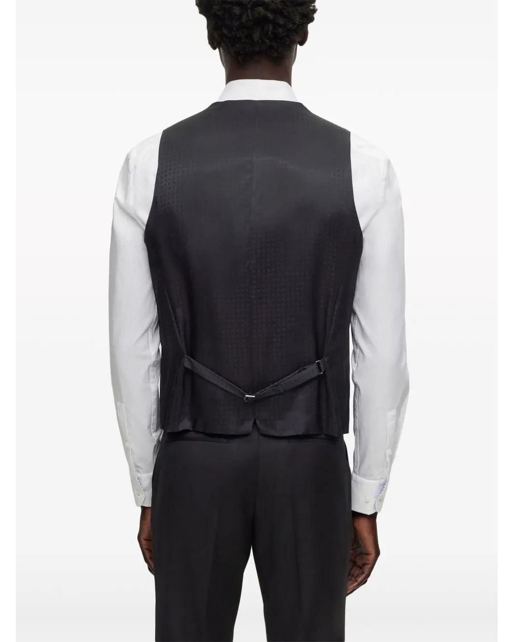 Boss Black Single-Breasted Tailored Waistcoat for men