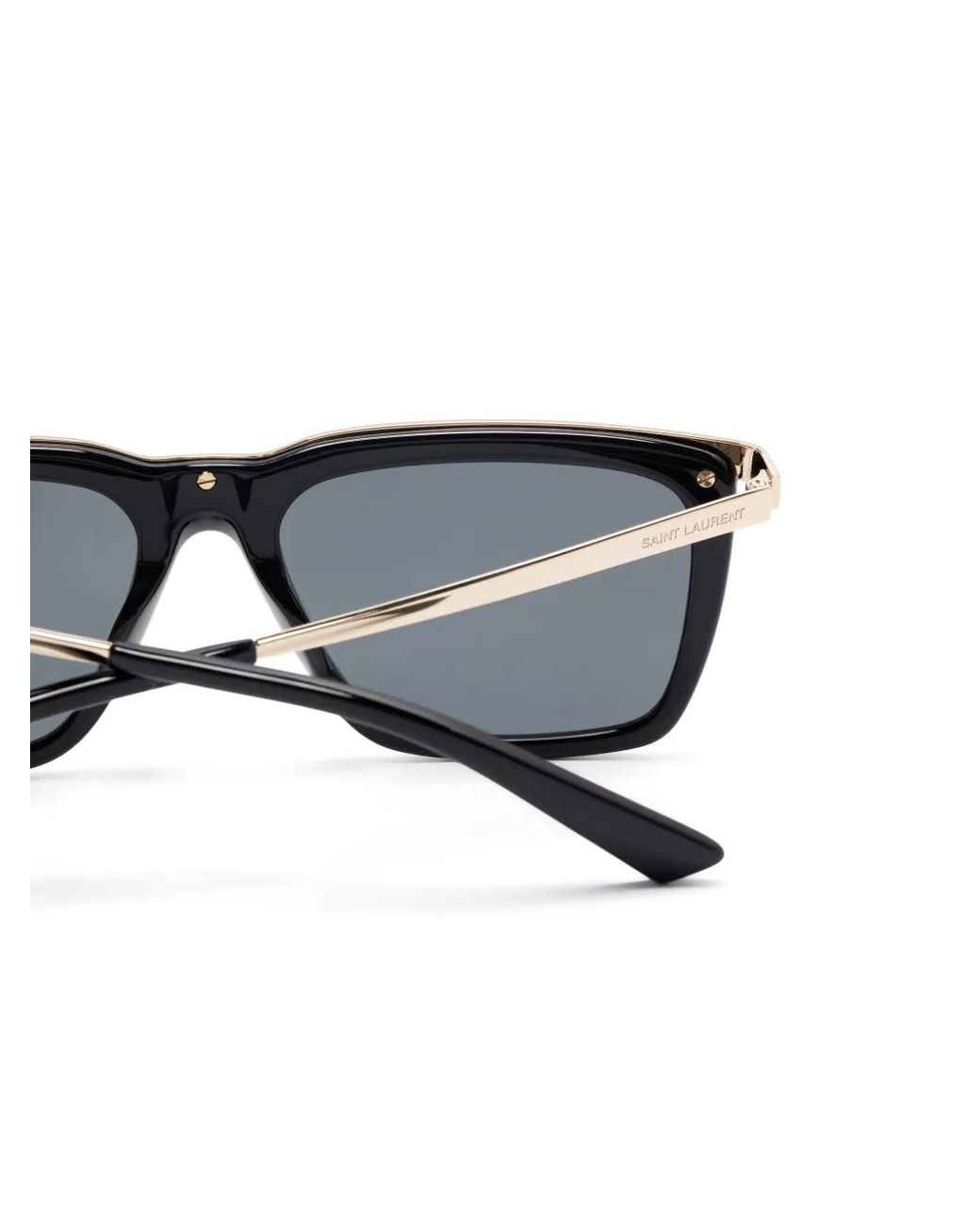 Saint Laurent Black Square-Frame Sunglasses for men