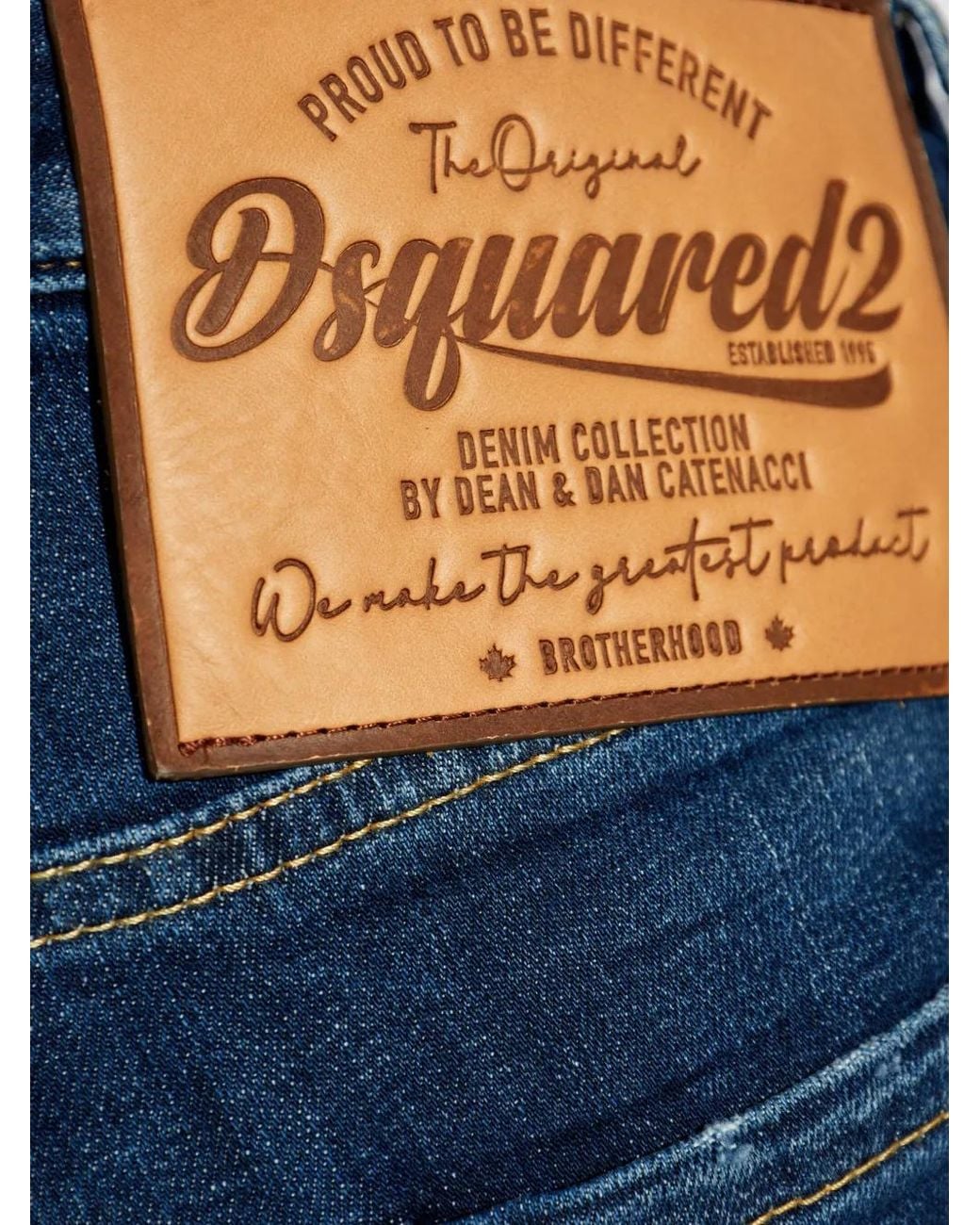 DSquared² Blue Cropped Jeans