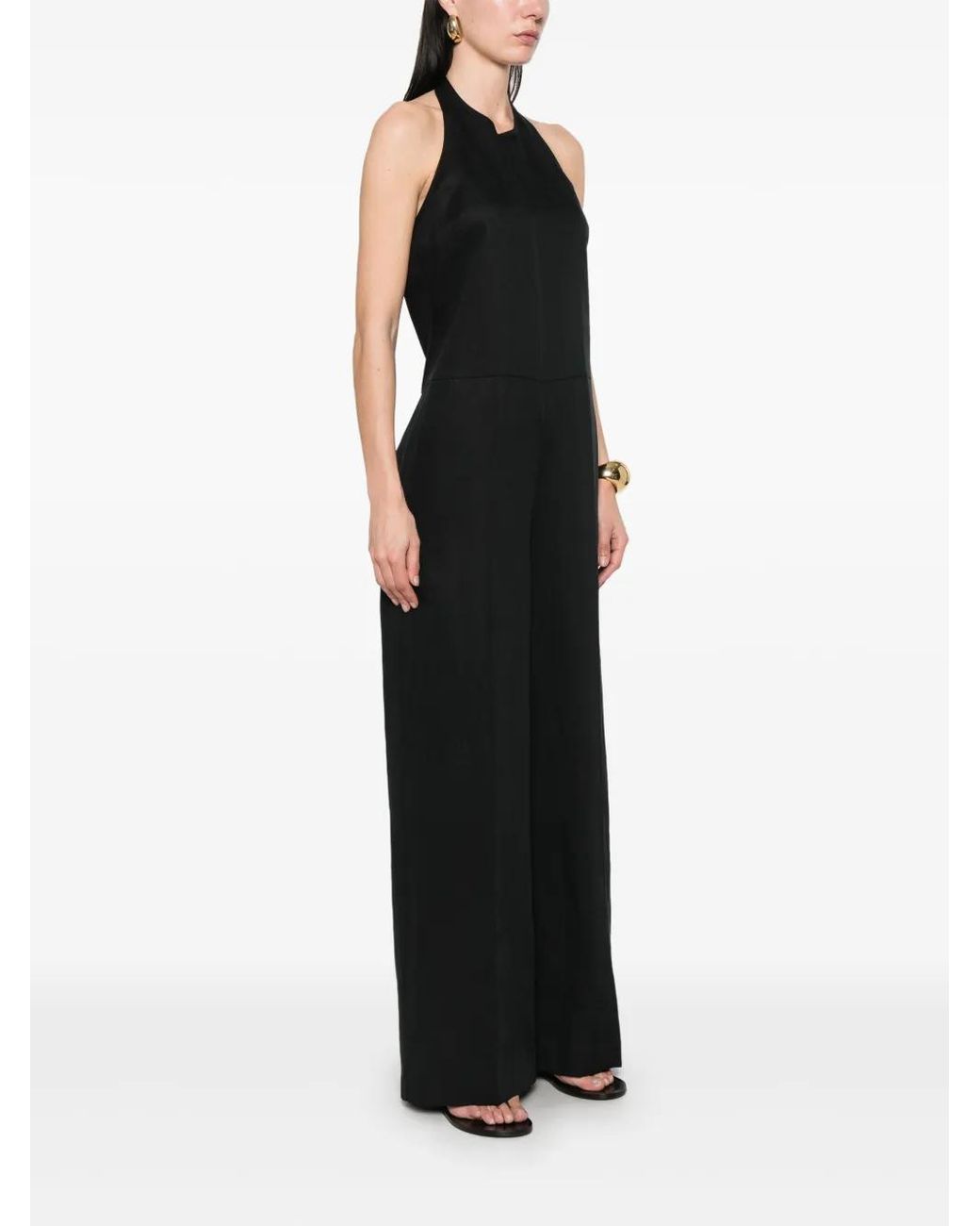 Twinset Black Halterneck Jumpsuit