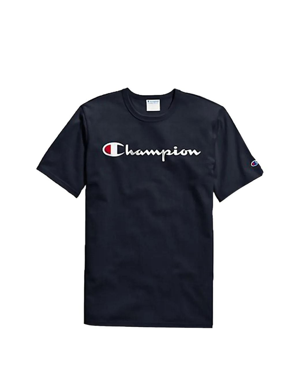 Champion Blue Script Logo T-Shirt for men