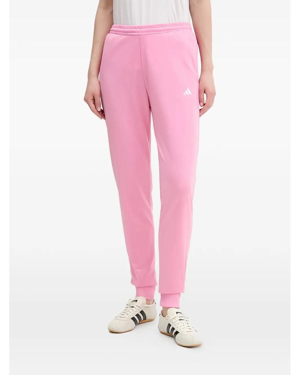 Adidas Pink Zip Logo Tracksuit