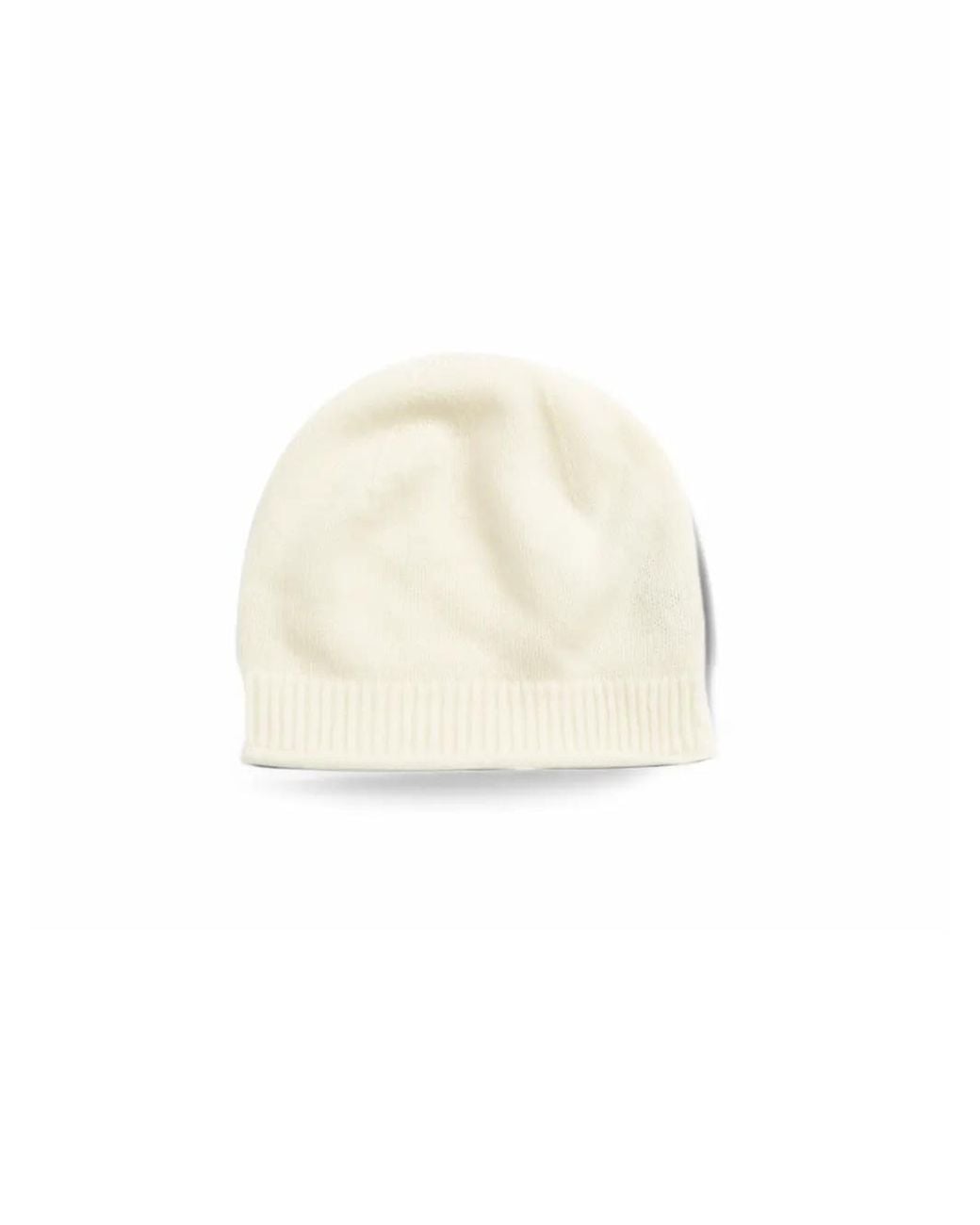 Chinti & Parker Natural Ribbed Beanie Hat