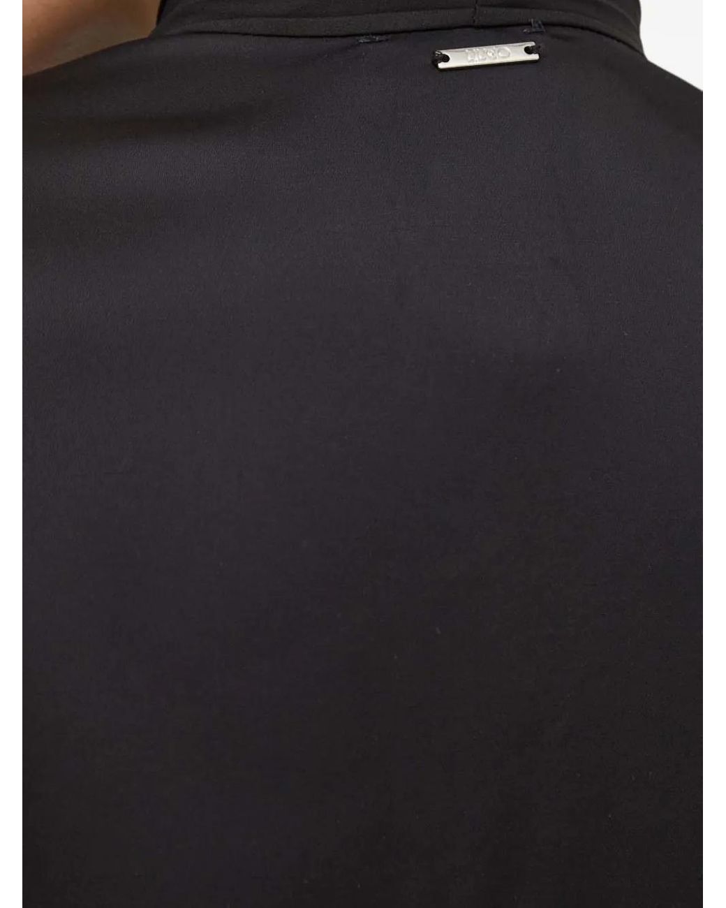 Liu Jo Black Pleated Tie Mini Dress