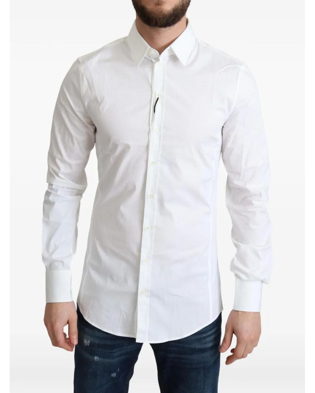 Dolce & Gabbana White Sicilia Slim-Fit Shirt for men