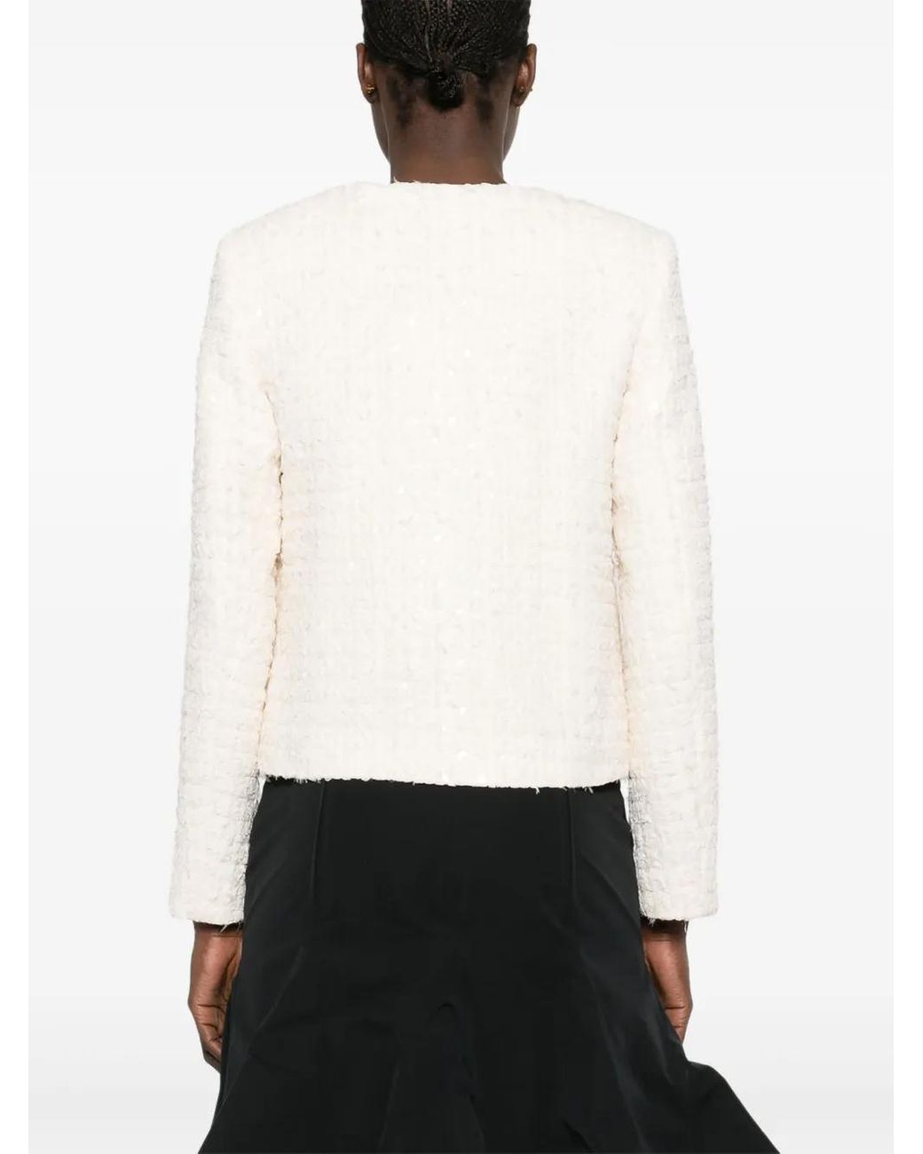 Nissa White Bouclé Jacket