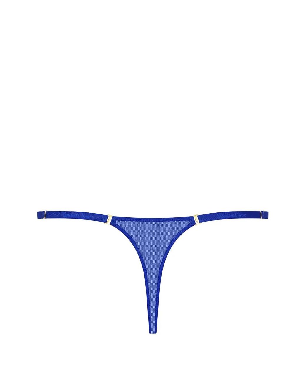 Tanga Corps À Corps Neon Mini Maison Close de color Blue