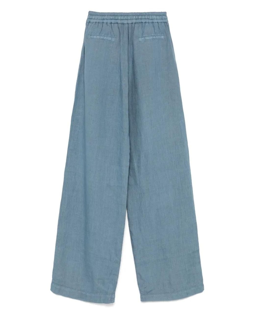 Fay Blue Linen Trousers