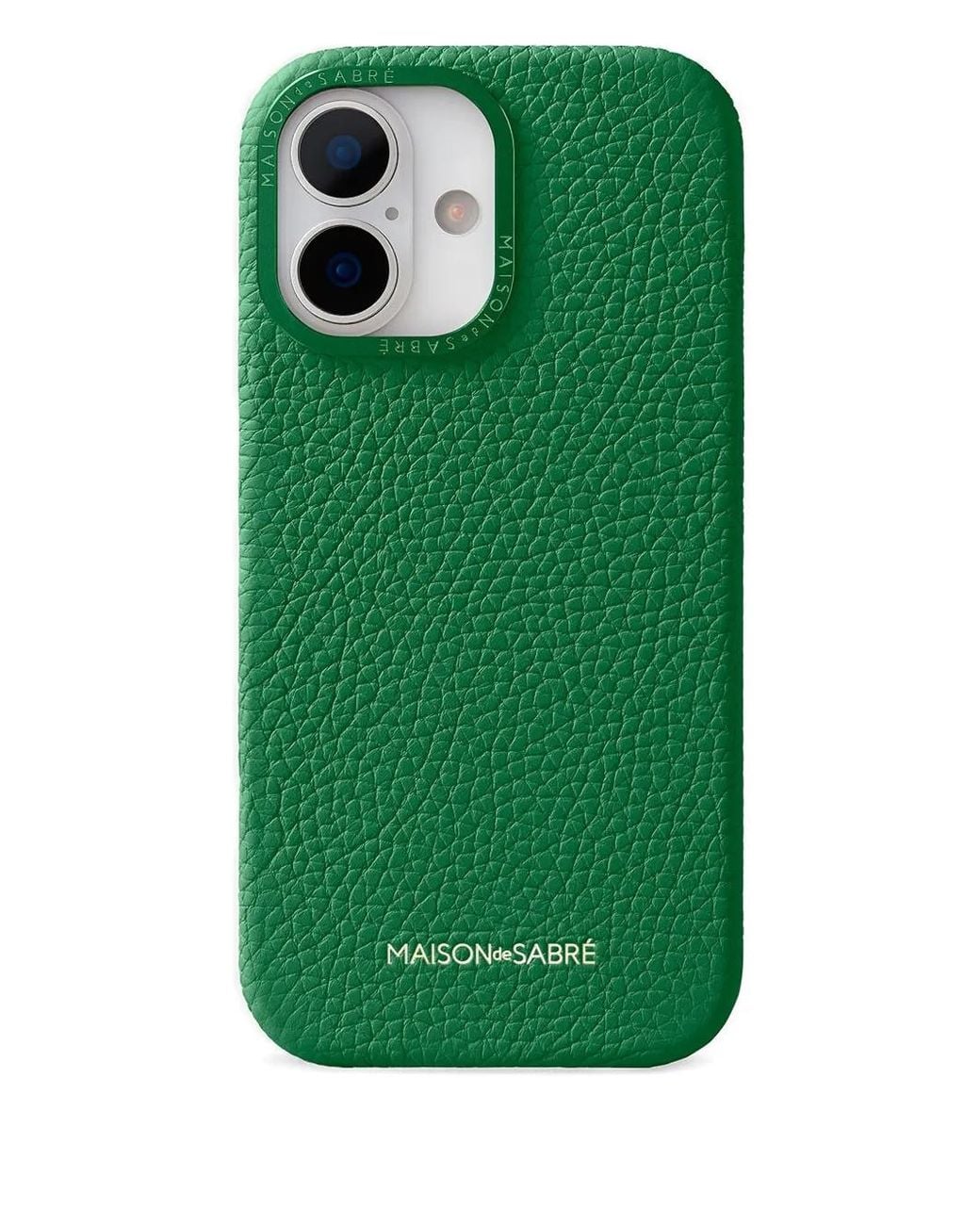 Maison De Sabre Green Leather Iphone 17 Case