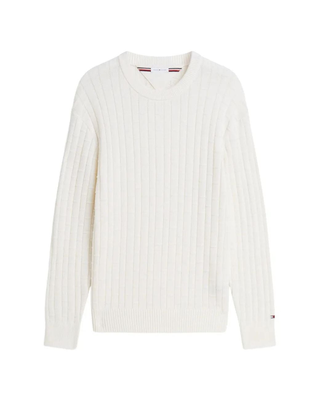 Tommy Hilfiger White Pull À Col Rond for men