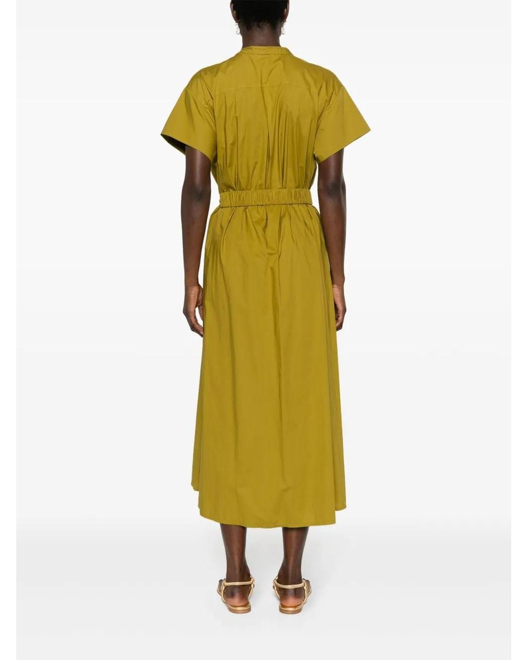 Forte_forte Yellow Green Cotton Shirtdress