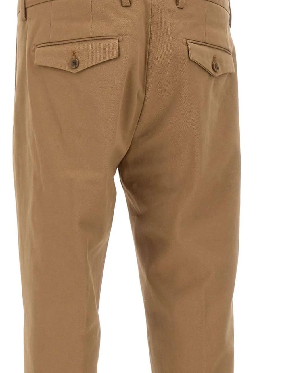Myths Natural Pleated Cotton Trousers for men
