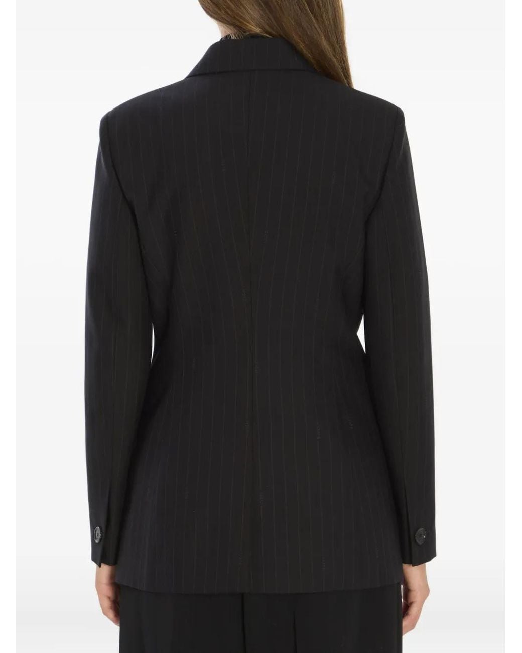 Gucci Black Pinstripe Double-Breasted Jacket