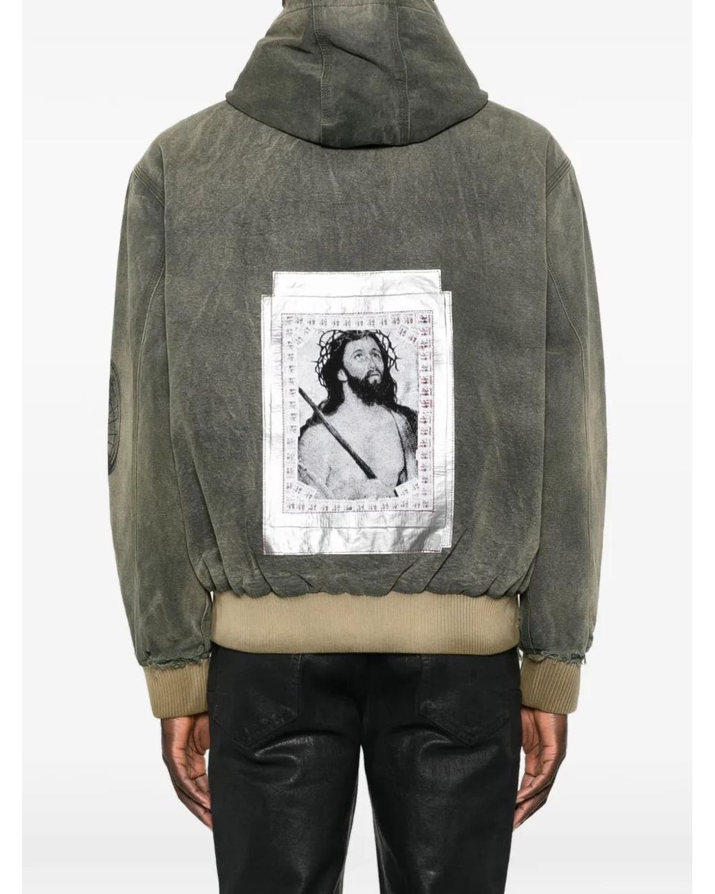 Enfants Riches Deprimes Green Graphic Hooded Jacket for men