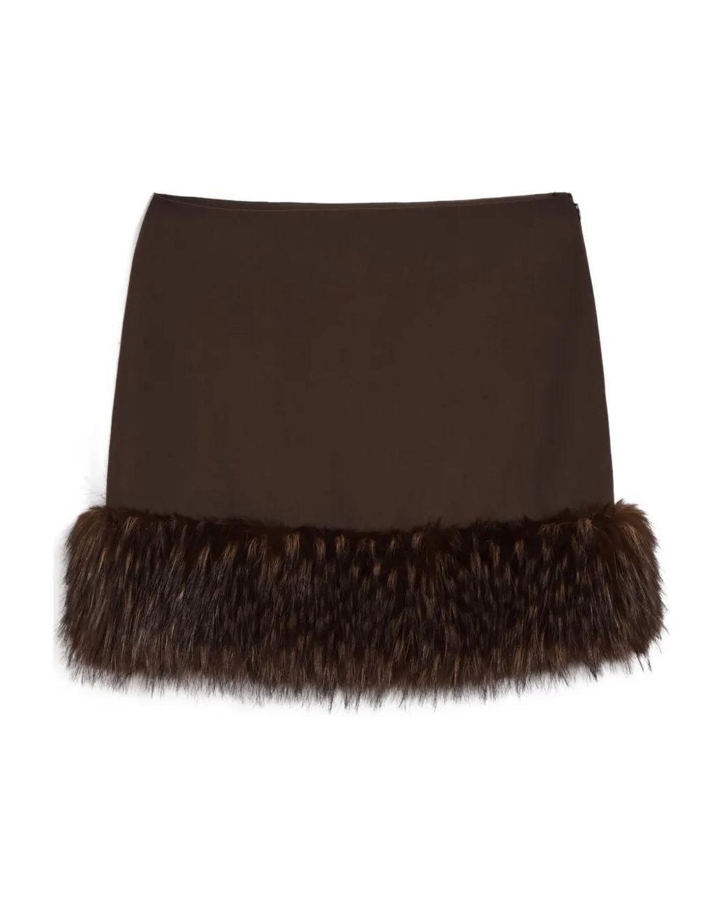 Apparis Brown Meadow Mini Skirt