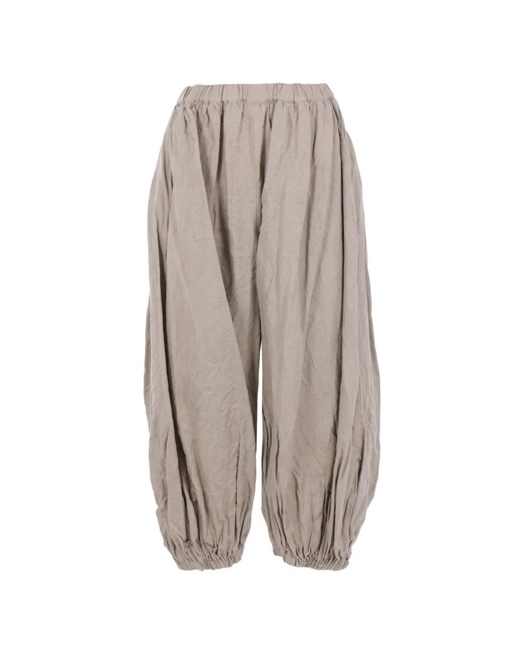 Comme des Garçons Gray Pleated Trousers
