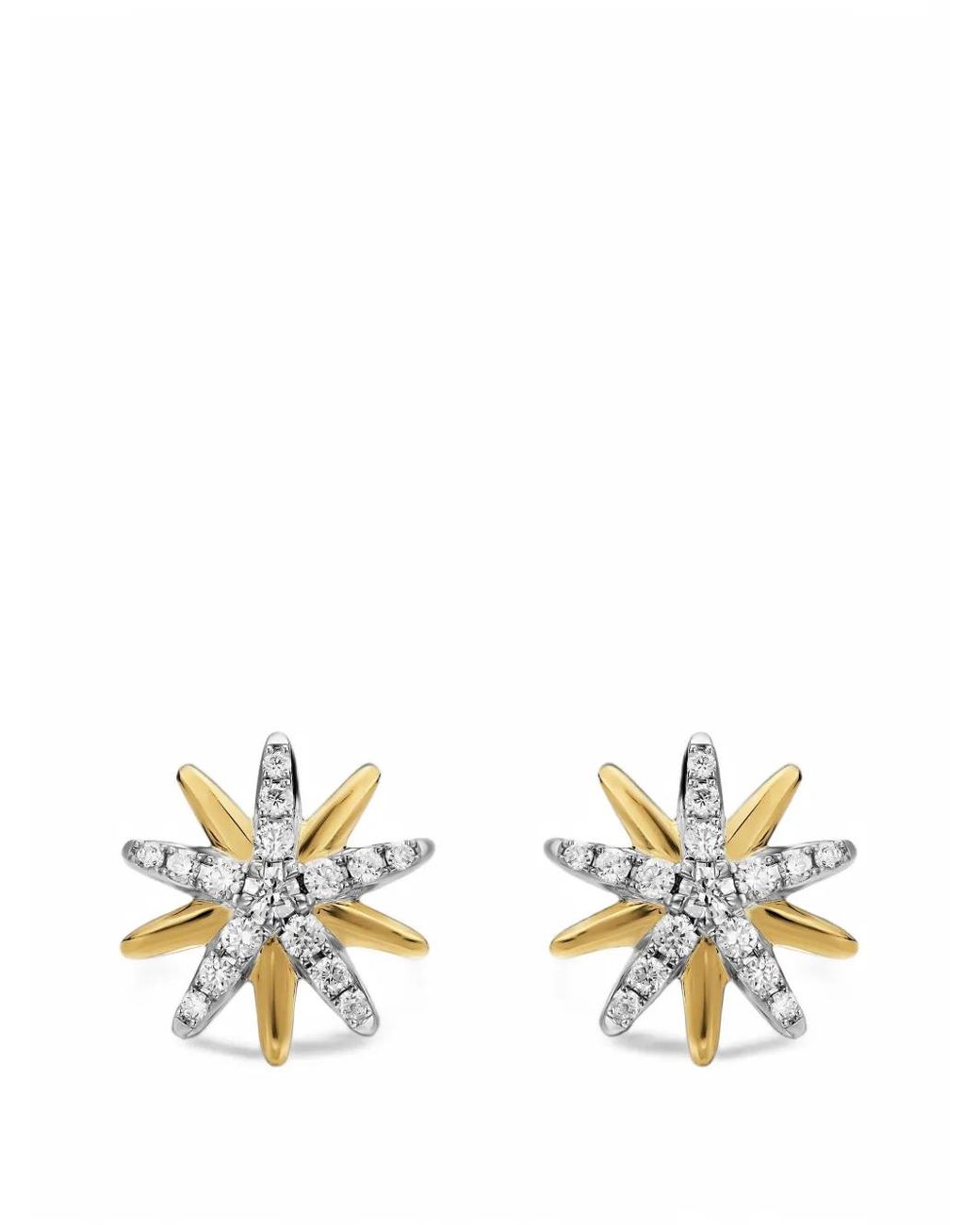 David Yurman Metallic Starburst Diamond Earrings