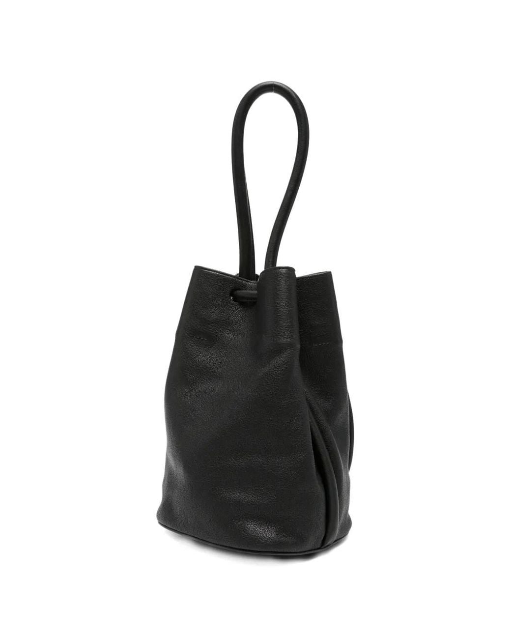 Uma Wang Black Drawstring Bucket Bag